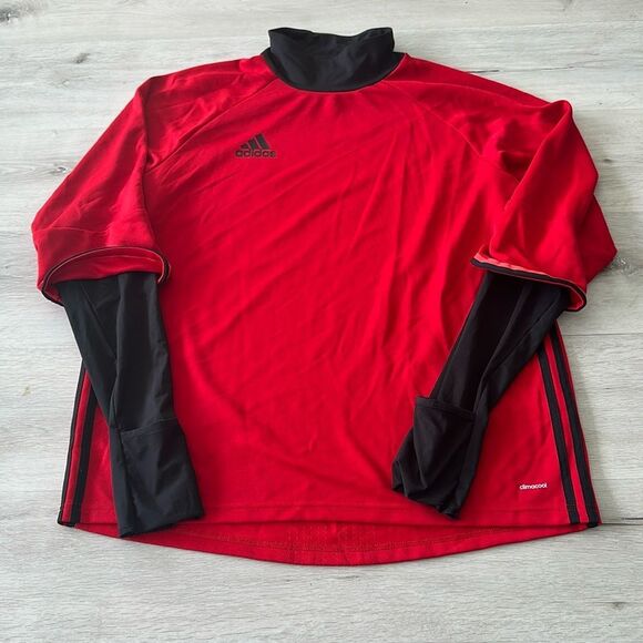 ADIDAS CONDIVO16 TRAINING TOP Scarlet/Black XL NWOT - Picture 1 of 5